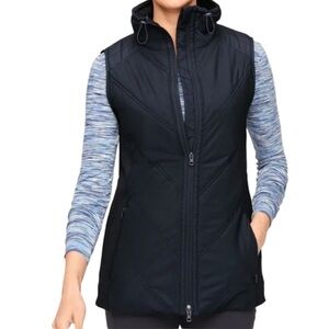 Talbots Chevron Quilted Vest in Black